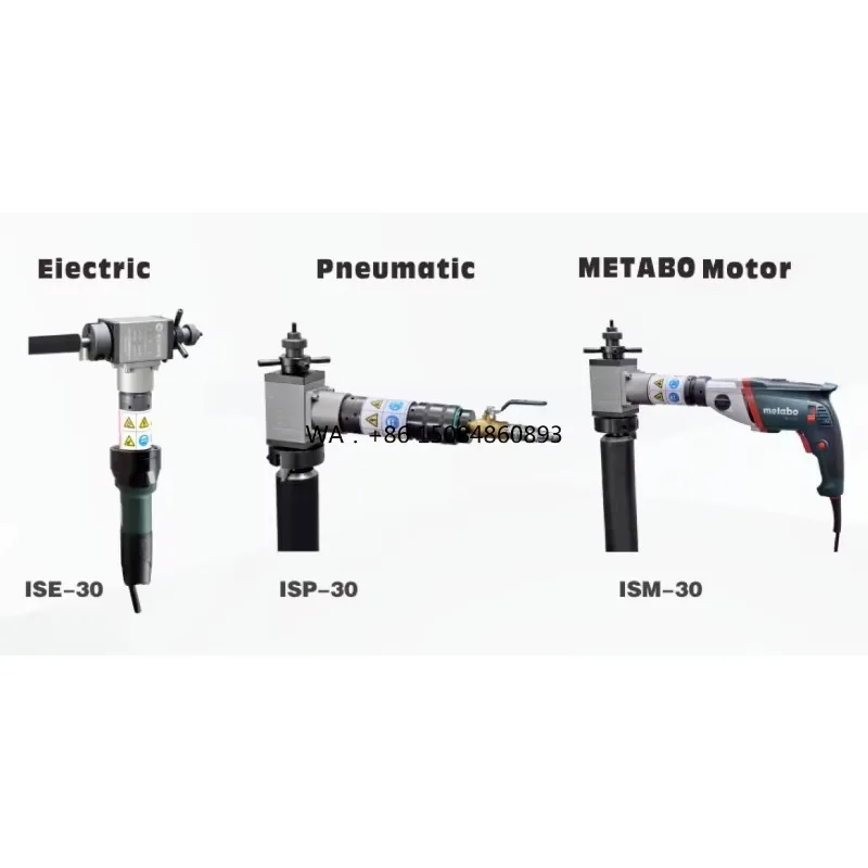 

Hot Selling ToolsISE-30 Inside Mounted Portable Electric Steel Manual Pipe Beveling Machine 18-28mm