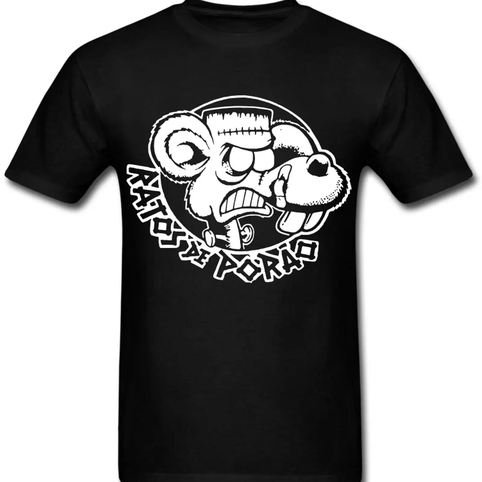Camiseta Ratos De Porao Band Hardcore Anarcho Punk Rock Thrash Metal vintage lavada elegante masculina streetwear moda unissex