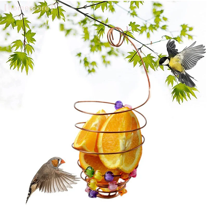 [NN]Hanging Fruit Bird Feeder - Outdoor Garden Bird Feeder For Fruits & Vegetables, Durable & Weatherproof, Attracts Wild Birds