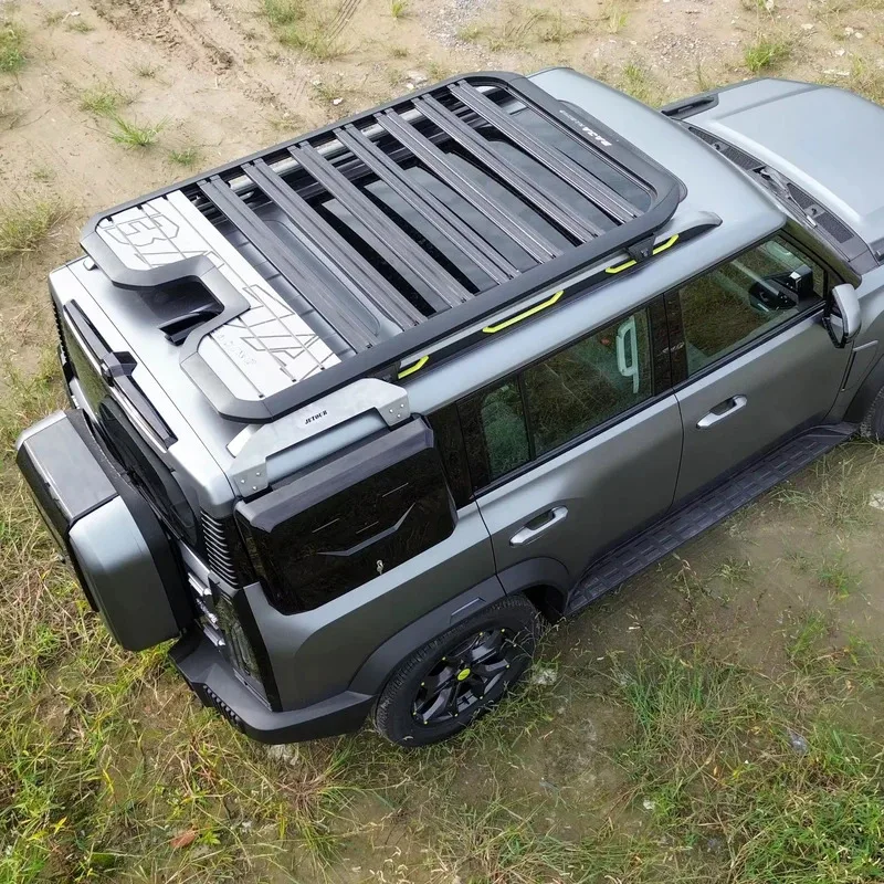 

АВТОМОБИЛЬНАЯ ПЛАТФОРМА YUHANG ROOF RACK SIDE LADDER CER BOX для JETOUR TRAVELER