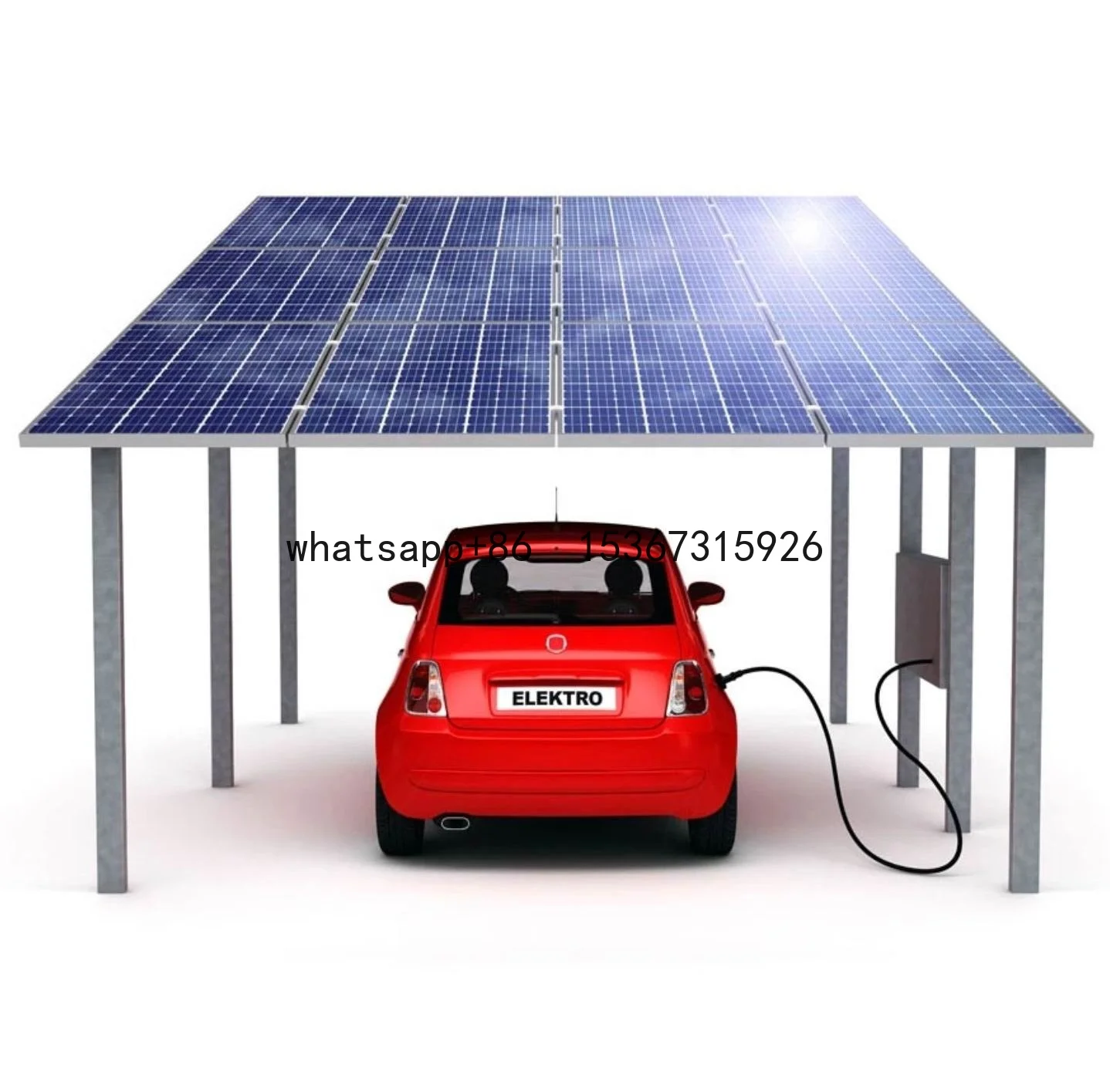 10KW 20KW 30KW 50KW pv diy mount system kit commercial residential waterproof solar carport