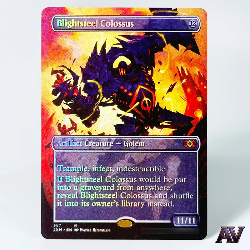 Карта Magic: The Gathering Phyrexian Golem (Фирексианский Голем) №357 M, редкая, для игры, фольгированная, с изображением существа-артефакта.