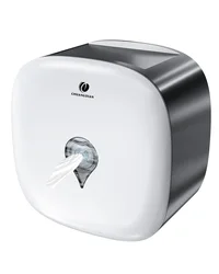 Center-Pull Toilet Paper Dispenser Wall Mount Rolls Holder WC Paper Dispensing Container Commercial Home Bathroom Accessories