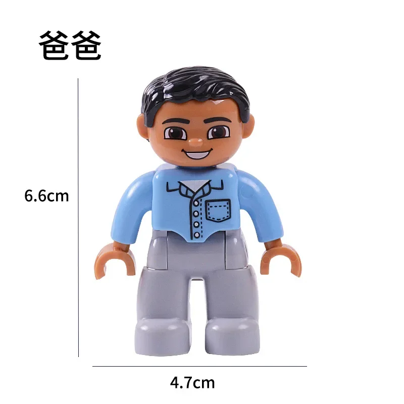Gros blocs de construction ferme Pirate médecin personnage de Police accessoire brique jouet Compatible avec les grandes figurines de blocs cadeau pour enfants en famille