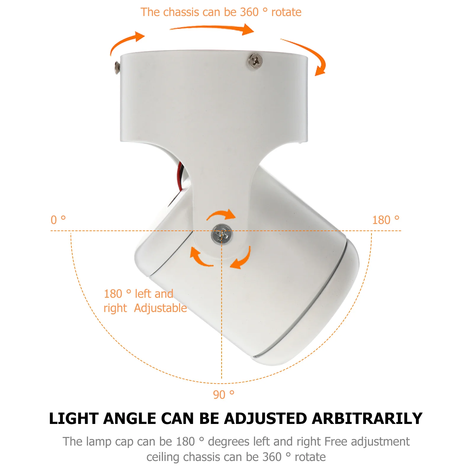

7W LED Rotating Spotlight Lamp Track Light Ceiling Wall Restaurant Bar Adjustable Angle Energy Saving LED Light