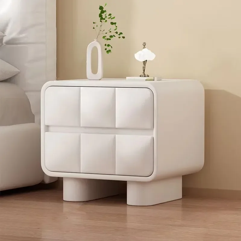 Simple Modern Nightstand Luxury Storage Nordic Chic Trendy Practical Household Mesa De Noche Bedroom Furniture