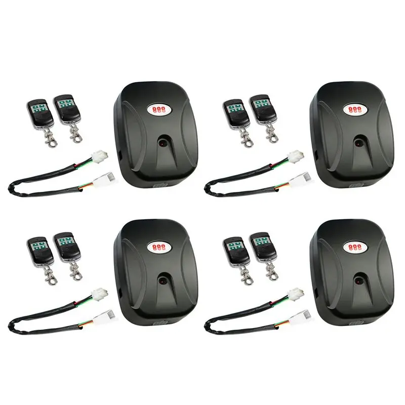 【HOME TOOLS】4X Universal Garage Door Wireless Remote Controls Chain Type External Electric Roller Shutter Door Controller 433Mhz