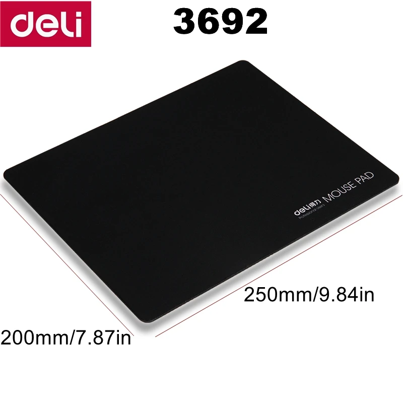 Deli 3691/3692 Standaard Muismat 83002 Grote Muismat Antislip Zachte Textuur Bureau Muismat Voor Kantoor En Gaming
