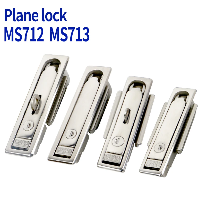 MS712 plane lock 316 stainless steel ms713 with hanging optical cable junction box communication cabinet lock lithium battery eq