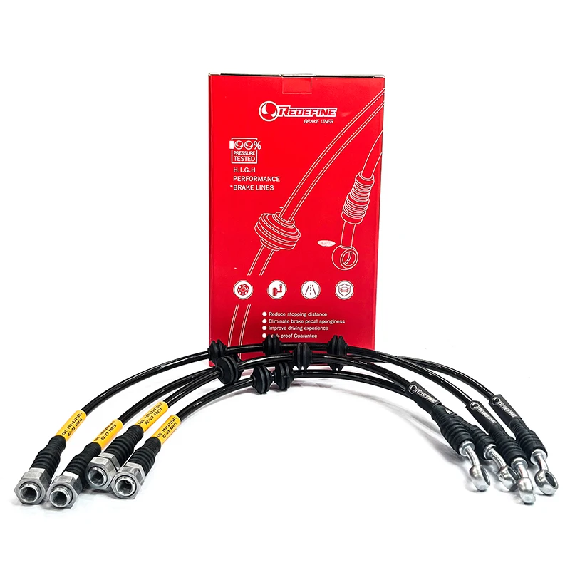 Stainless Steel Braided Brake Lines for GWM for Haval H6 M6 Reinforced Brake Hose Kit