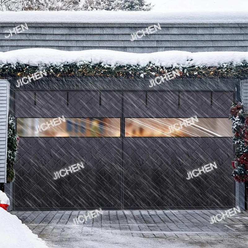 

Магнитная штора для гаражных ворот, новая зимняя, теплоизоляционная, без сверления, черная, толстая