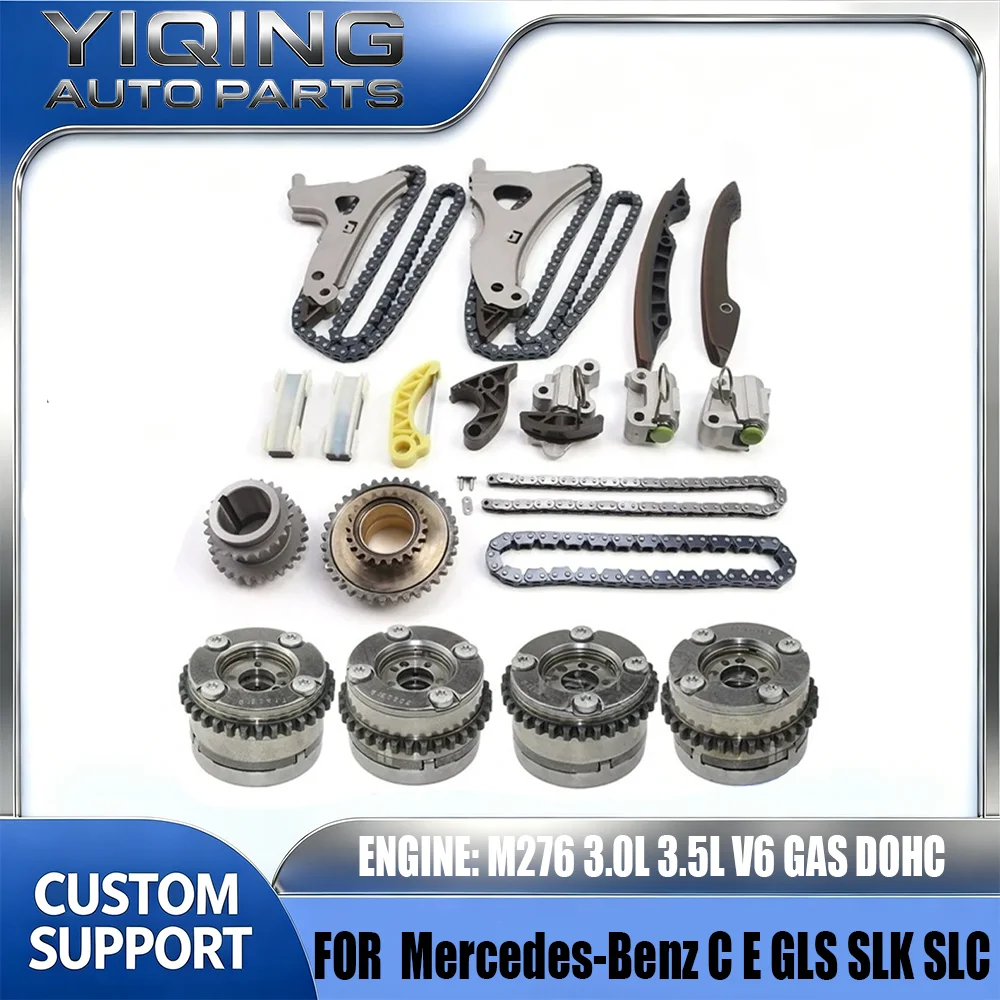 Timing Chain Repair Kit For Mercedes-Benz C E GLS SLK SLC M276 V6 3.0L 3.5L W204 A205 C204 X218 W212 R172 Fit Year 2008–2025
