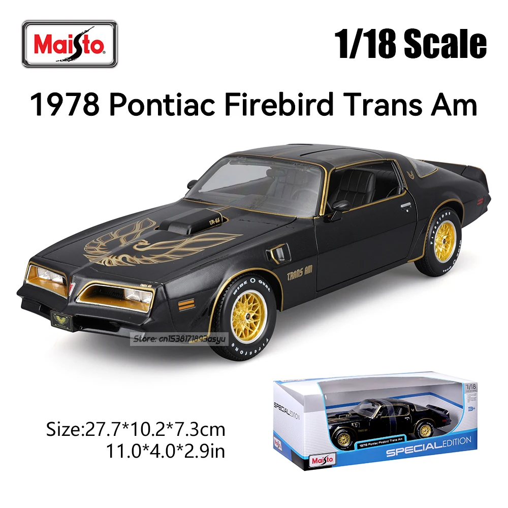 Maisto 1:18 1978 Pontiac Firebird Trans Am Legierung Automodell Handwerk Dekoration Sammlung Spielzeug Werkzeuge Geschenkmodelle ein Geburtstagsgeschenk