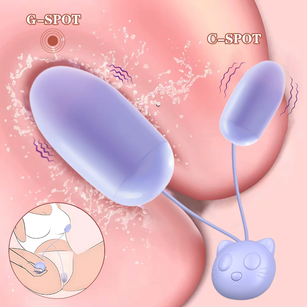 強力なダブルバイブレーションエッグカップルバットプラグクリトリス刺激装置女性の G スポット膣グッズマッサージ大人の大人のおもちゃ女性のための