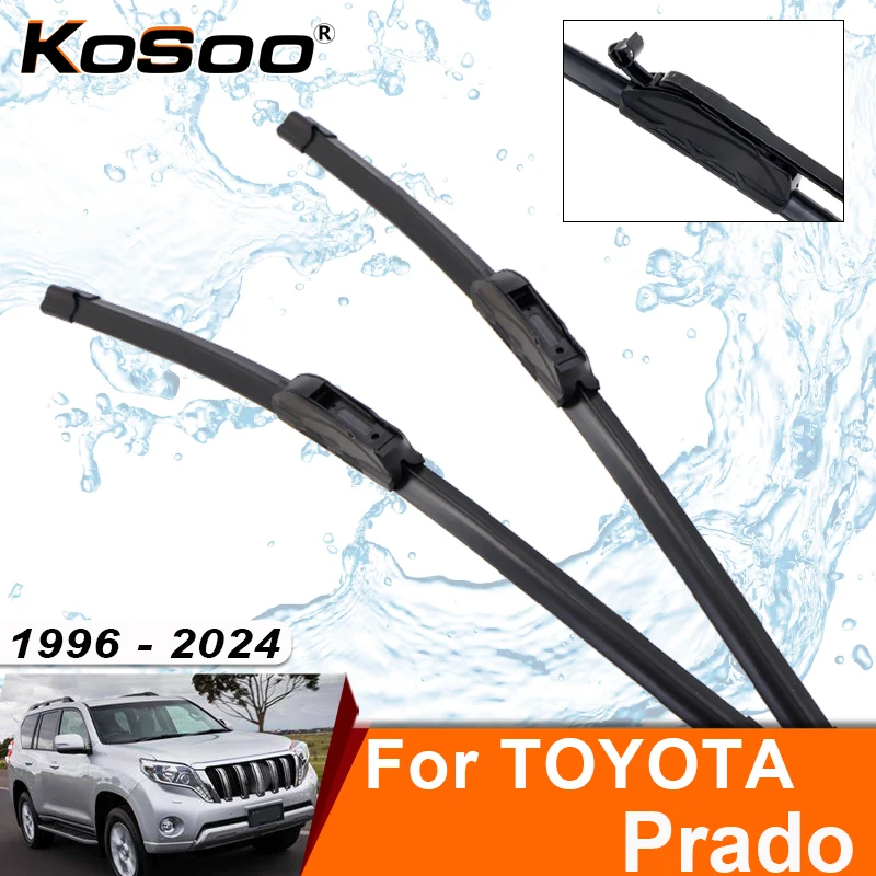 Car Wiper Blade For TOYOTA Land Cruiser Prado J90 90 Series 1996-2024 Windshield Rubber Refill Front Window Wiper Accessorie