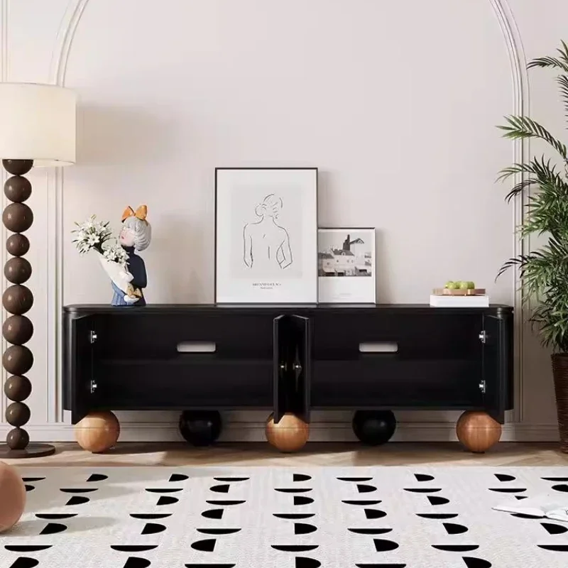 Living Room Mobile Tv Stands Table Dressers Luxury Chest Tv Stands Cabinet Storage Home Black Mueble Para Tv Bedroom Furniture