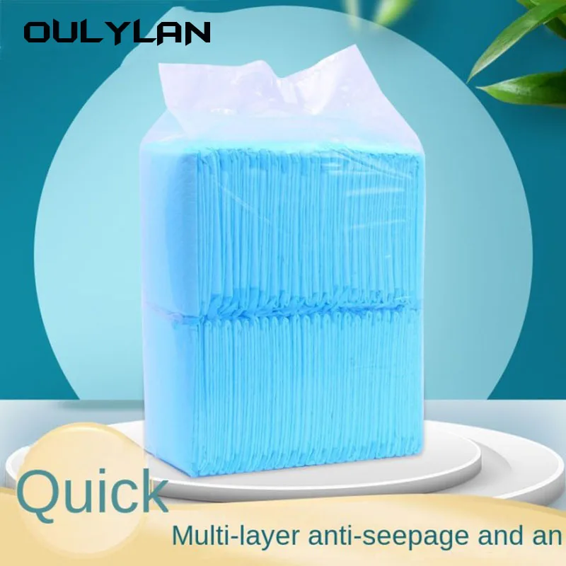 

Oulylan Super Absorbent Pet Diaper Dog Training Pee Pads for Cat Dog Diapers Cage Mat Disposable Healthy Nappy Mat Pet Supplies