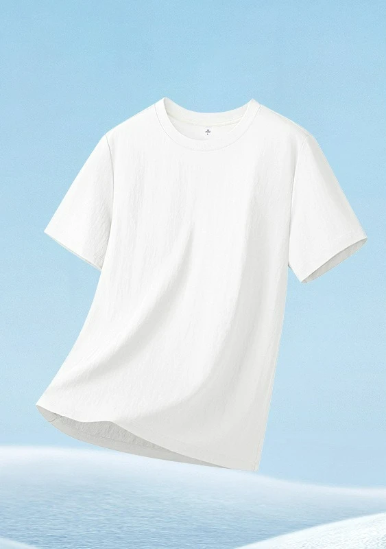 Linen Cotton Ice Silk Short-sleeved T-shirt Men's 2026 New Summer Cool Bottoming Shirt Half-sleeved Top Thin