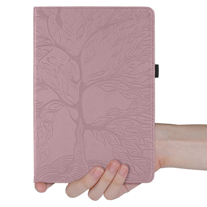 PU Leather Stand Cover para Xiaomi Redmi Pad, Tablet Cover, Árvore Em Relevo, Rotação 360, 10.61 Polegada