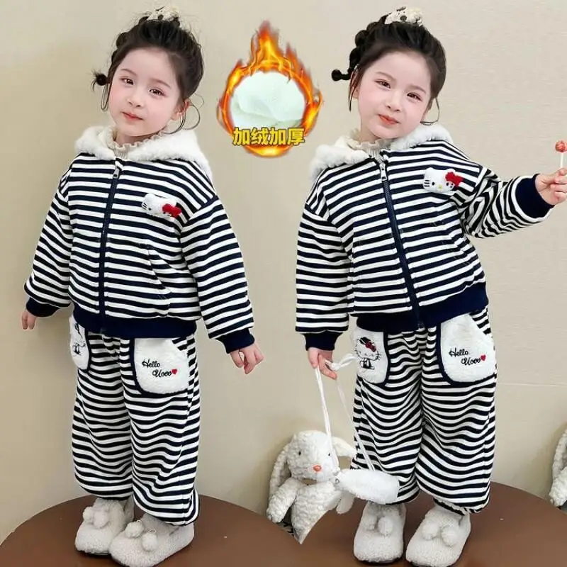

Sanrio Hello Kitty Kawaii Y2k Anime Children's Clothing Girls' Jacket Kids Girl Clothes Winter Coat Child Jumper Jumpsuit 2025