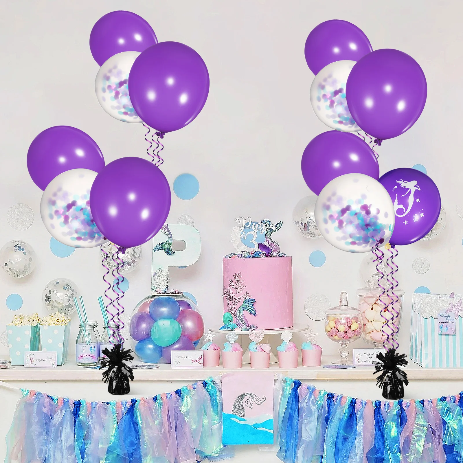 

8 Pcs Stable Party Weights for Birthday Balloon Pendants Wedding Decorations Shiny Wedding Balloons Weights Foil