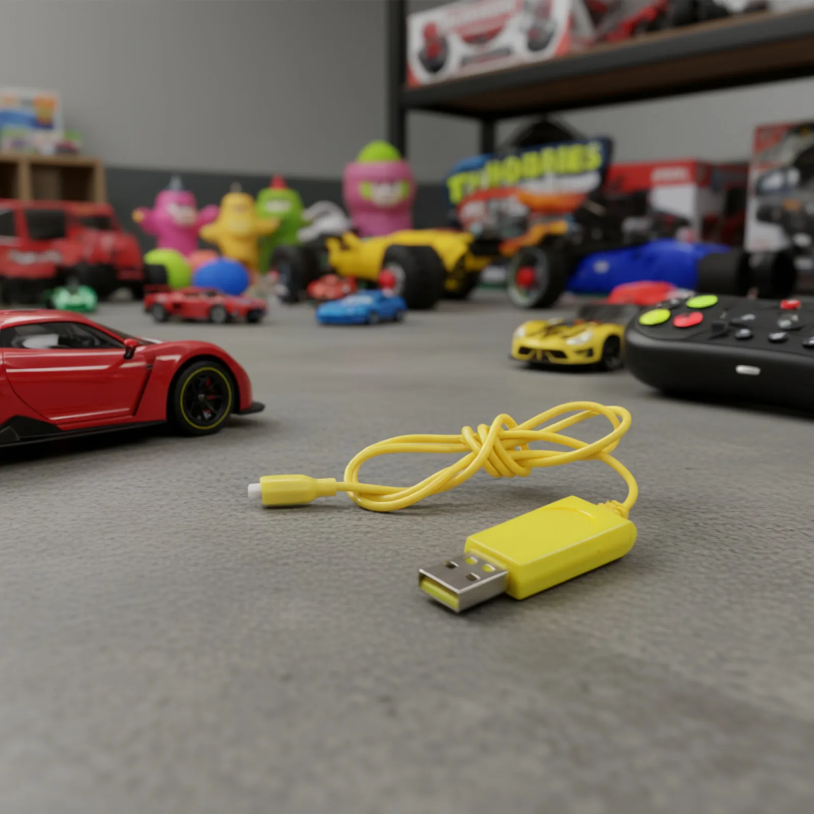 USB Charging Cord for Mini RC Car and Quadcopter Devices Standard USB Connector Lightweight Cable for Efficient Charging