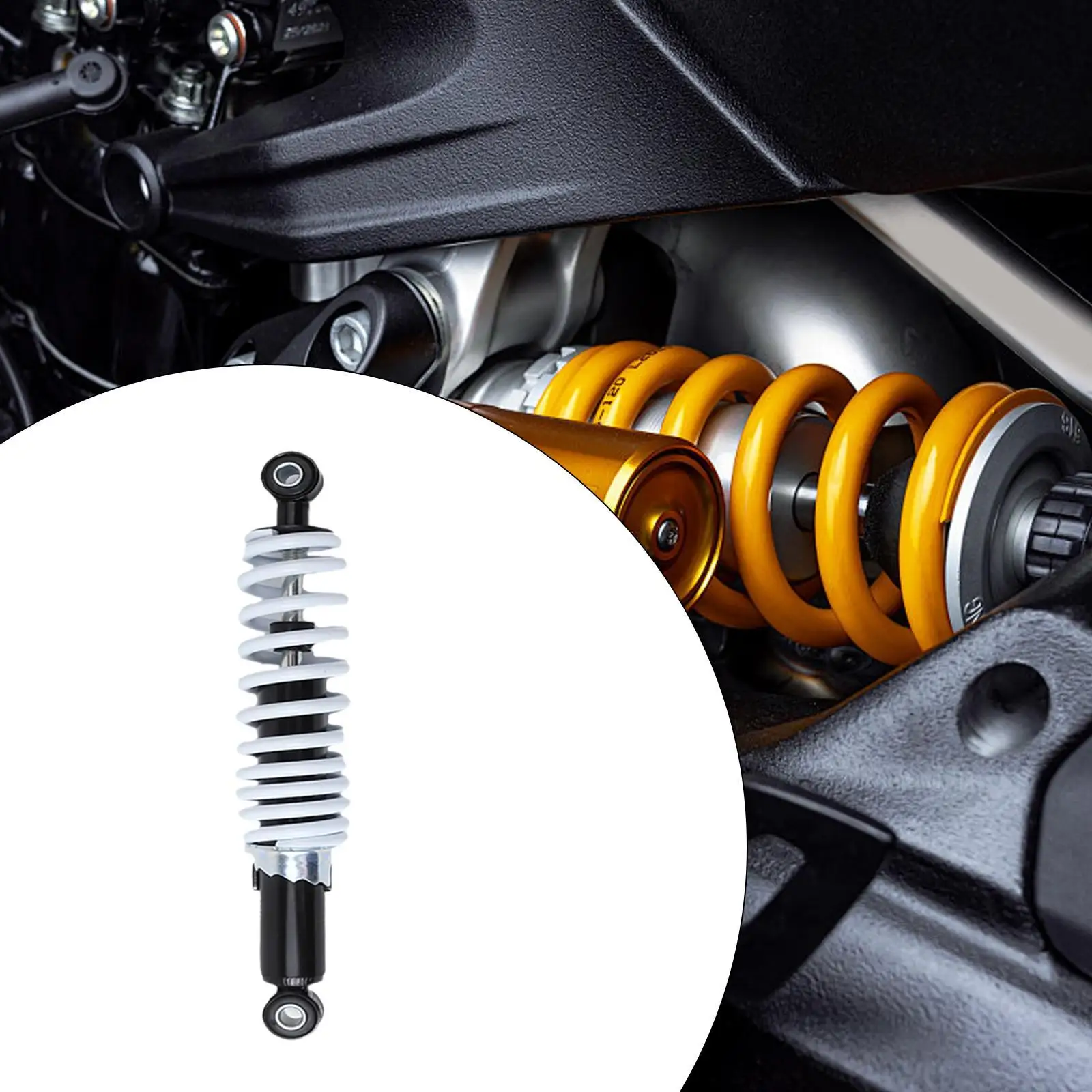 Front Air Shock Absorbers Front Suspension Damper Adjustable Accessories Motorcycle Shock Absorber Metal for Beach Cars