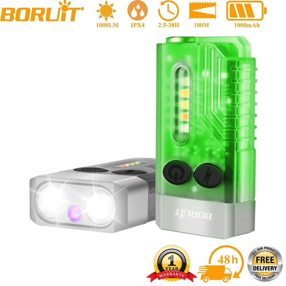 yZ[zBORUiT V10 1000LM UV LED EDCL[z_[d Type-C[d 1000mAh Ɠ }Olbgt uU[ Lv^