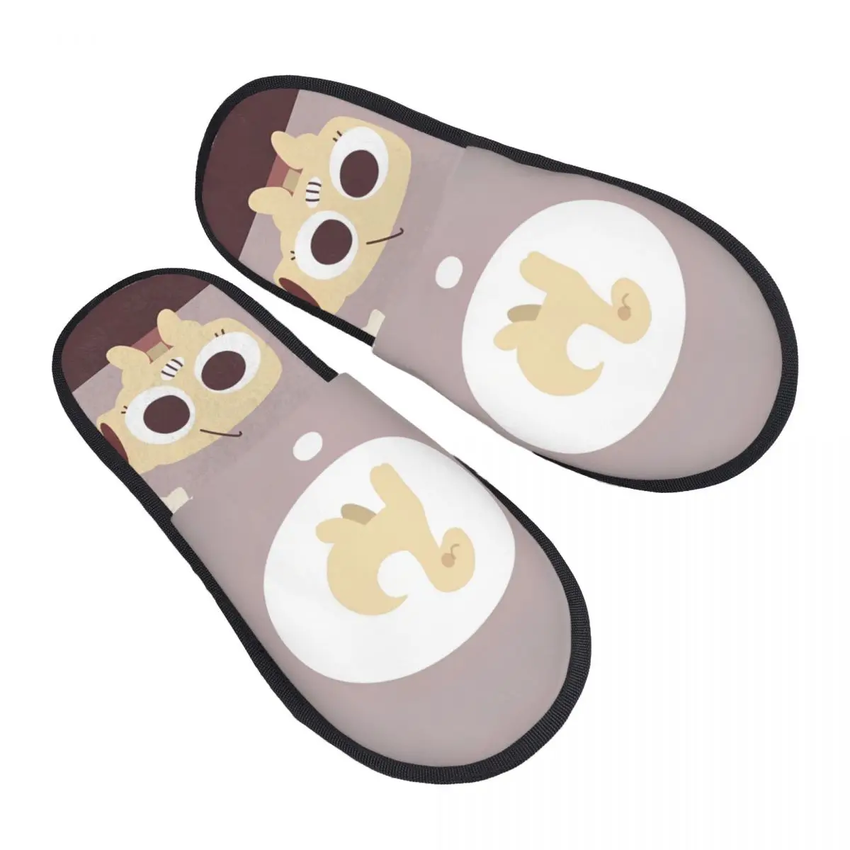 

Dandys World Winter House Slippers Living Room Game Cute Cartoon Soft Household Fur Slippers Slides Non-skid