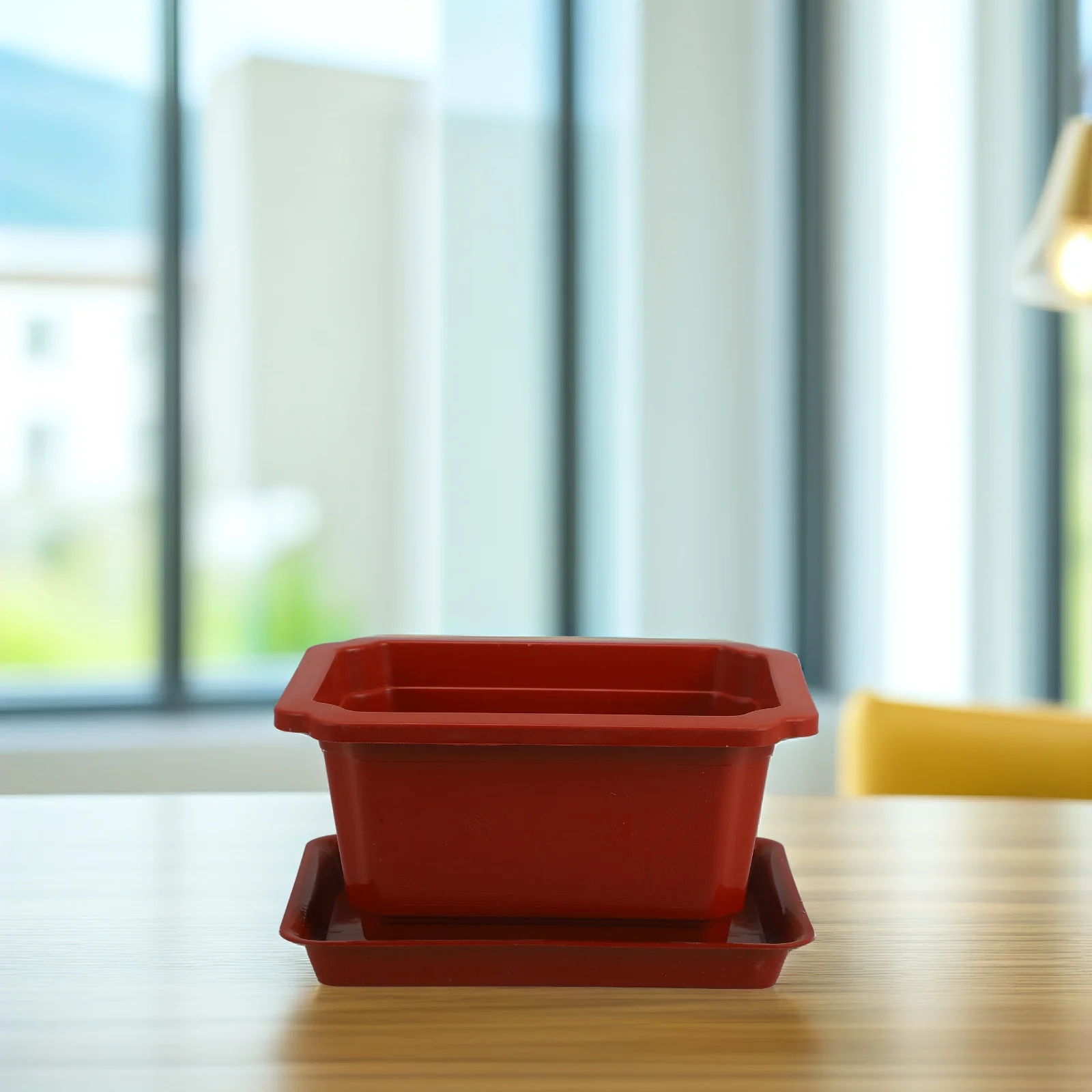 

5 set Flowerpot for Small Plants Plastic Bonsai Pot Household Garden Container Indoor Office Lightweight Practical Succulents