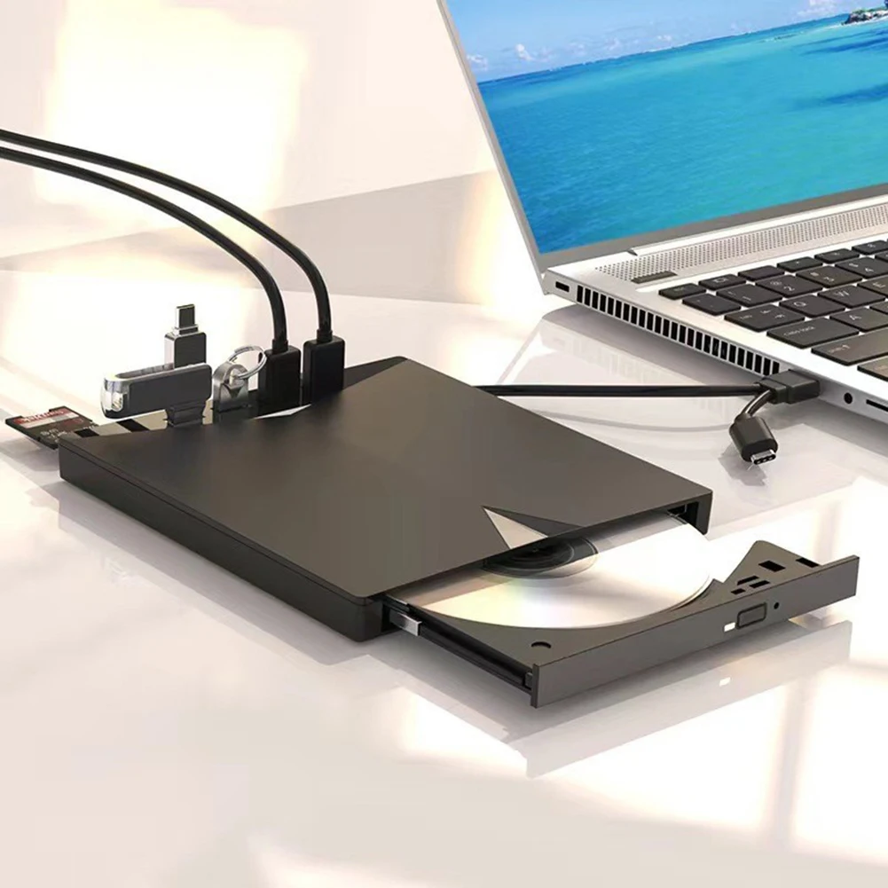 

Внешний привод CD/DVD для ноутбуков, 4 порта USB 3.0 для настольных ПК