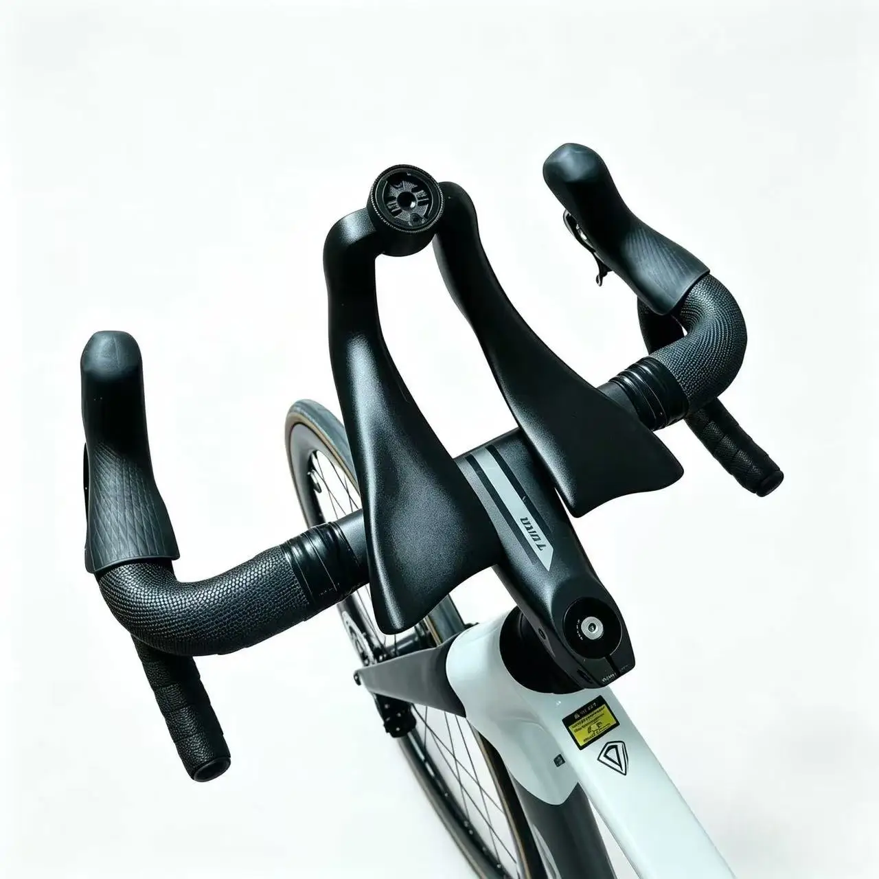 Guidon de vélo de route intégré PETG-CF avec extension aérodynamique pour le cyclisme de contre-la-montre et le triathlon, idéal pour les longues distances