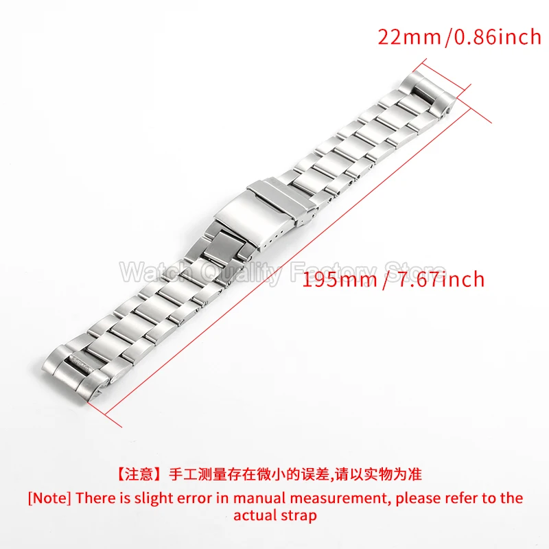 22mm Stainless Steel Watch Strap for Breitling Superocean Challenger Avengers Arcuate Interface Wear Resistant Luster Advantage view 2