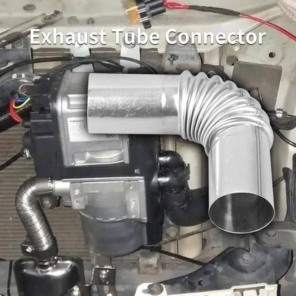 

Parking Heater Accessories Heater Exhaust Pipe Elbow Pipe Steel Corrugated Connecting Exhaust Pipe Stainless C7a2