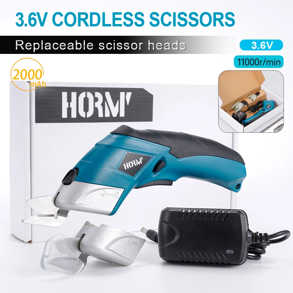 

3.6V Electric Scissors Fabric Cutting Machine Leather Scissors Cordless Mini Cutter USB Rechargeable Tool for Crafts Cardboard