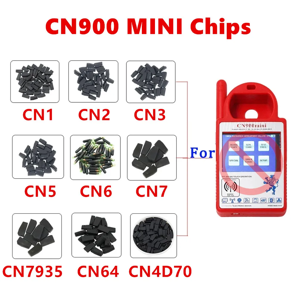 

10pcs/lot CN1 CN3 CN5 CN6 CN7 8A CN4D70 Car Key Clone Chip 4C 4D ID46 G ID48 8A Copy Chip for CN900 ND900 MINI