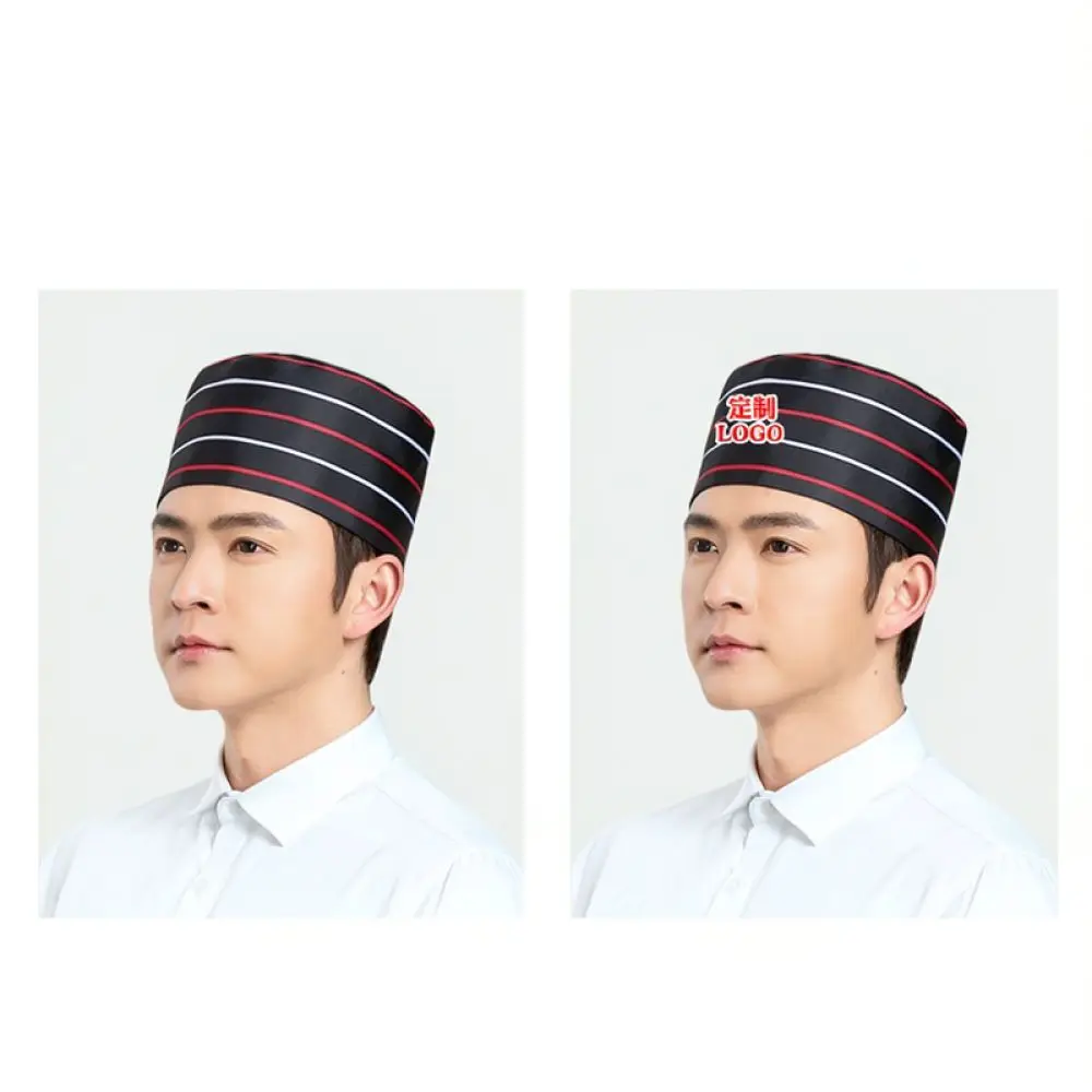Adjustable Chef Hat For Catering Service Restaurant Staff Unisex Work Cap Durable Polyester Kitchen Headwear Uniform