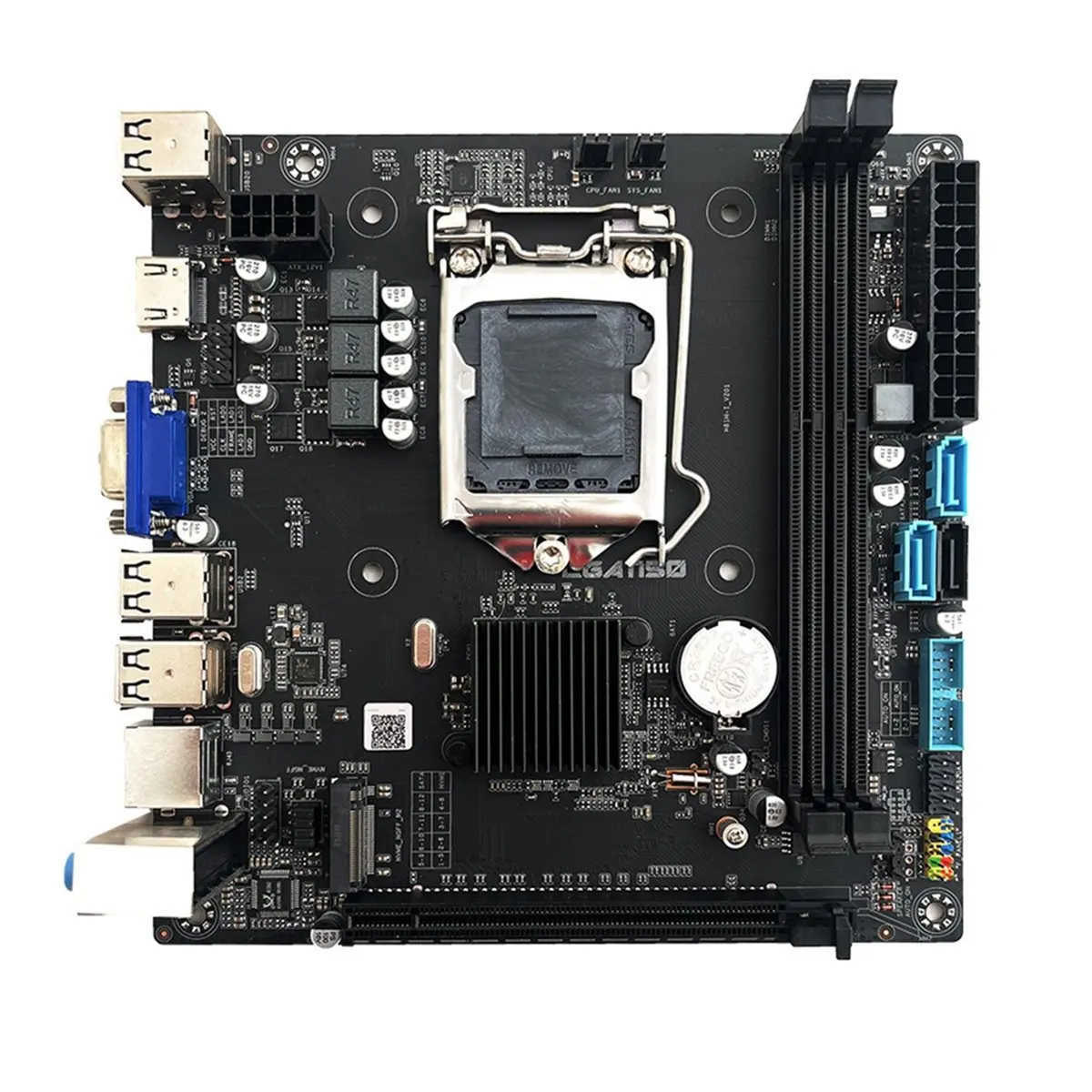 ~【A384Z】H81M ITX Placa-mãe Desktop PC Laptop LGA 1150 DDR3 16GB M.2 NVME SDD USB 3.0 Placa-mãe de computador