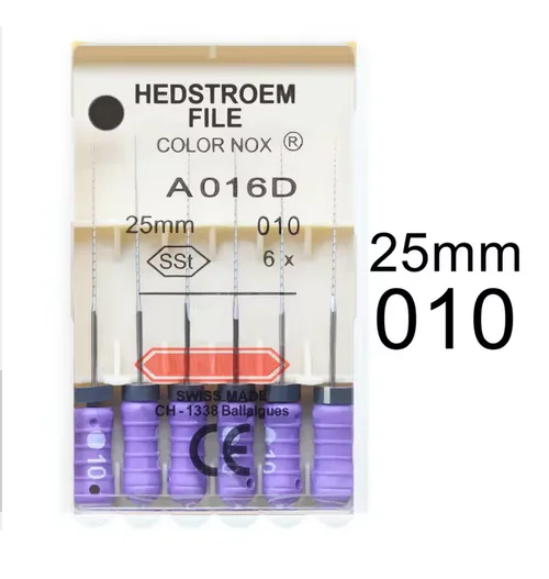 11 Packs Dental HEDSTROEM FILE 25mm Stainless Steel endo Root Canal Files H-FILES Hand Use Endodontic Dentistry Instruments