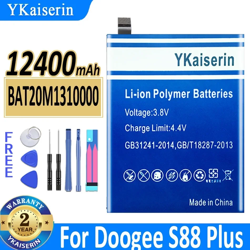 

Аккумулятор для мобильного телефона YKaiserin для DOOGEE S88 Plus S88Plus 12400 мАч BAT20M 1310000 + Бесплатные инструменты