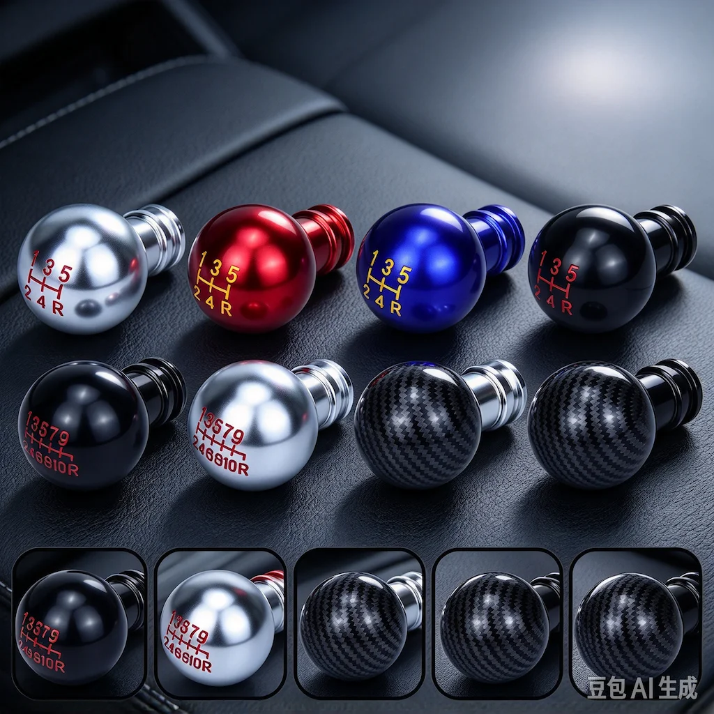 Universal 5 Speed Aluminium Car Gear Shift Knob M8 M10 M11 M12 For Manual Transmission Automatic Gear level Knob Shift Lever