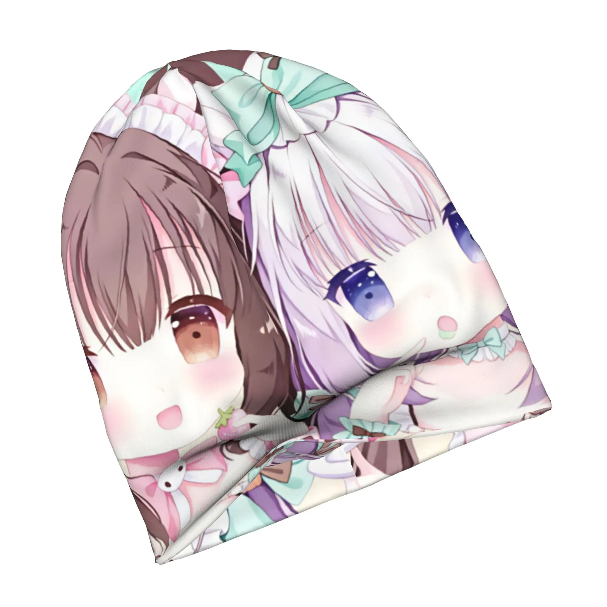 Game N-Nekopara Chocola Vanilla Bonnet Hat Knit Hats Men Women Hip Hop Unisex Adult Anime Winter Warm Beanies Cap