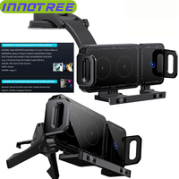 Car Wireless Charger Dual Coil Fold Screen Phone Fast Charging for Samsung Galaxy Z Fold 5 6 Flip 3 4 Air Vent Car Phone Holder