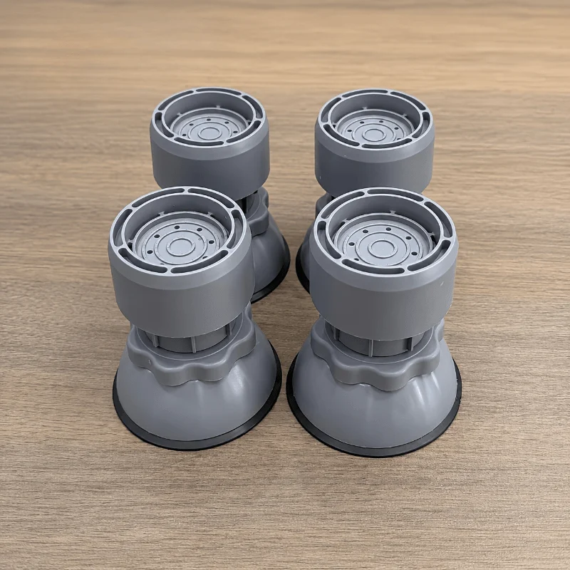 Adjustable Washing Machine Support Feet, Anti Vibration Washer Dryer Leveling Foot, Shock Absorption Furniture Riser Pad With
