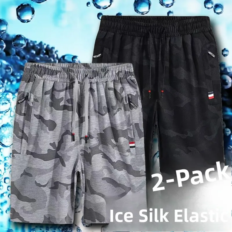 

Casual Spor orts for Men Loose Fit Zipper Thin Five-Quarter Length Beach Sle Qui Dry Youthful Energy Patterned orts