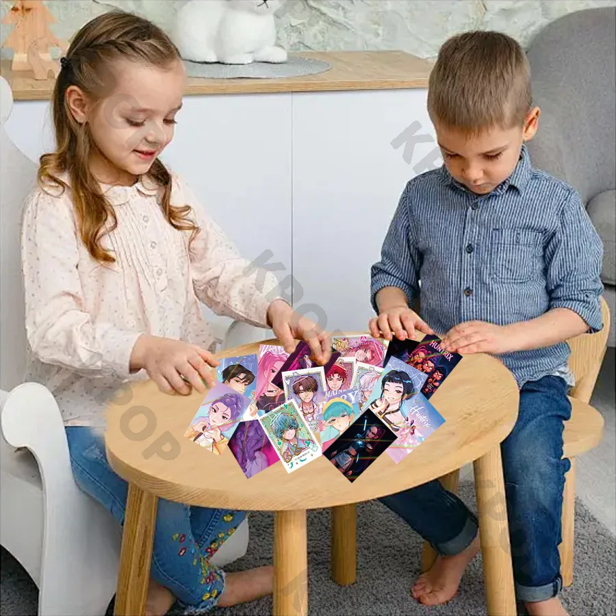 30~132개 K-POP 홀로그램 카드 세트 팬 선물용, 사수자리 보이그룹 애니메이션 반짝이는 양면 수집용 플래시 카드