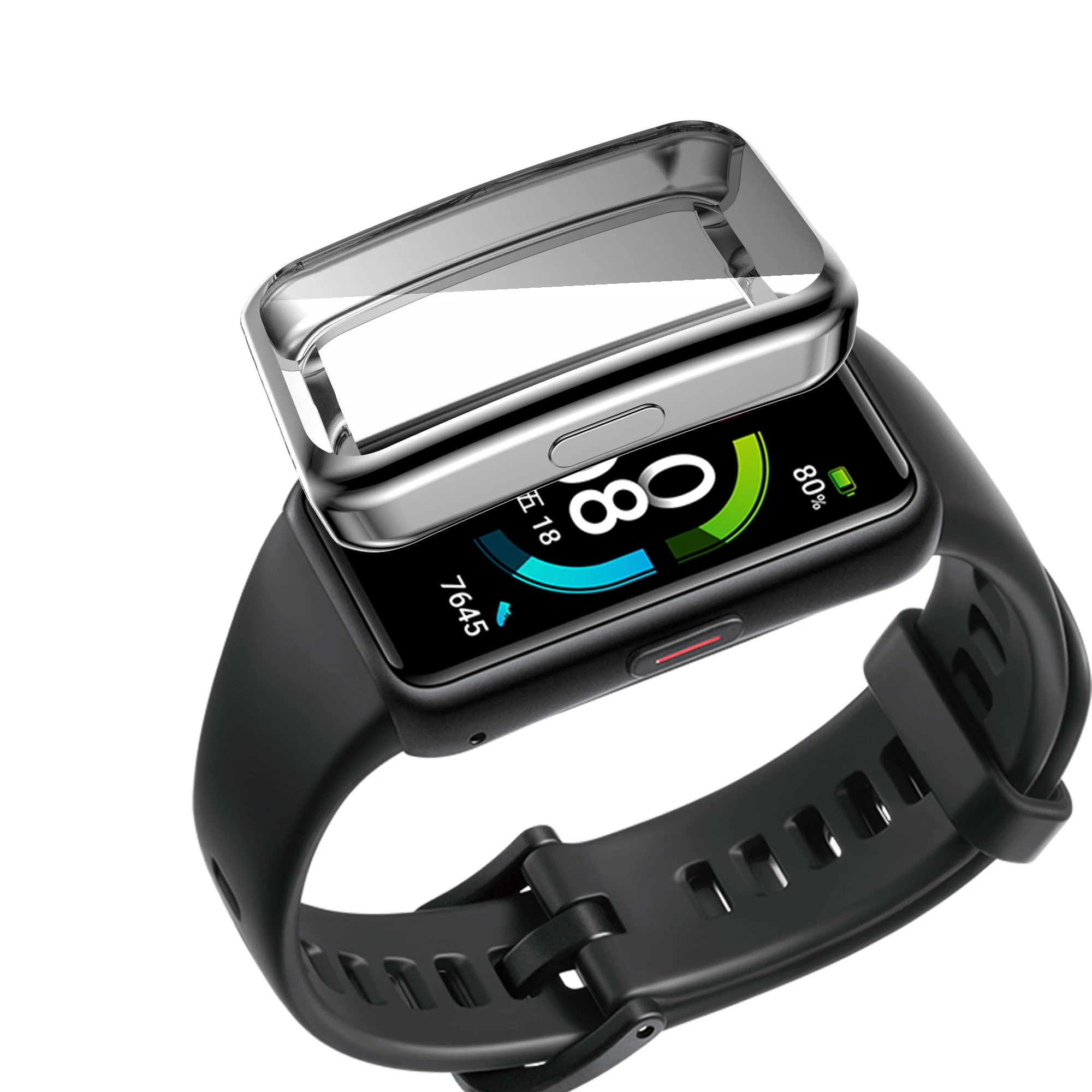 Full Protective Case For Huawei band 7 SmartWatch Cases Cover Shell TPU For Huawei Honor Band 7 Screen Protector Accessories