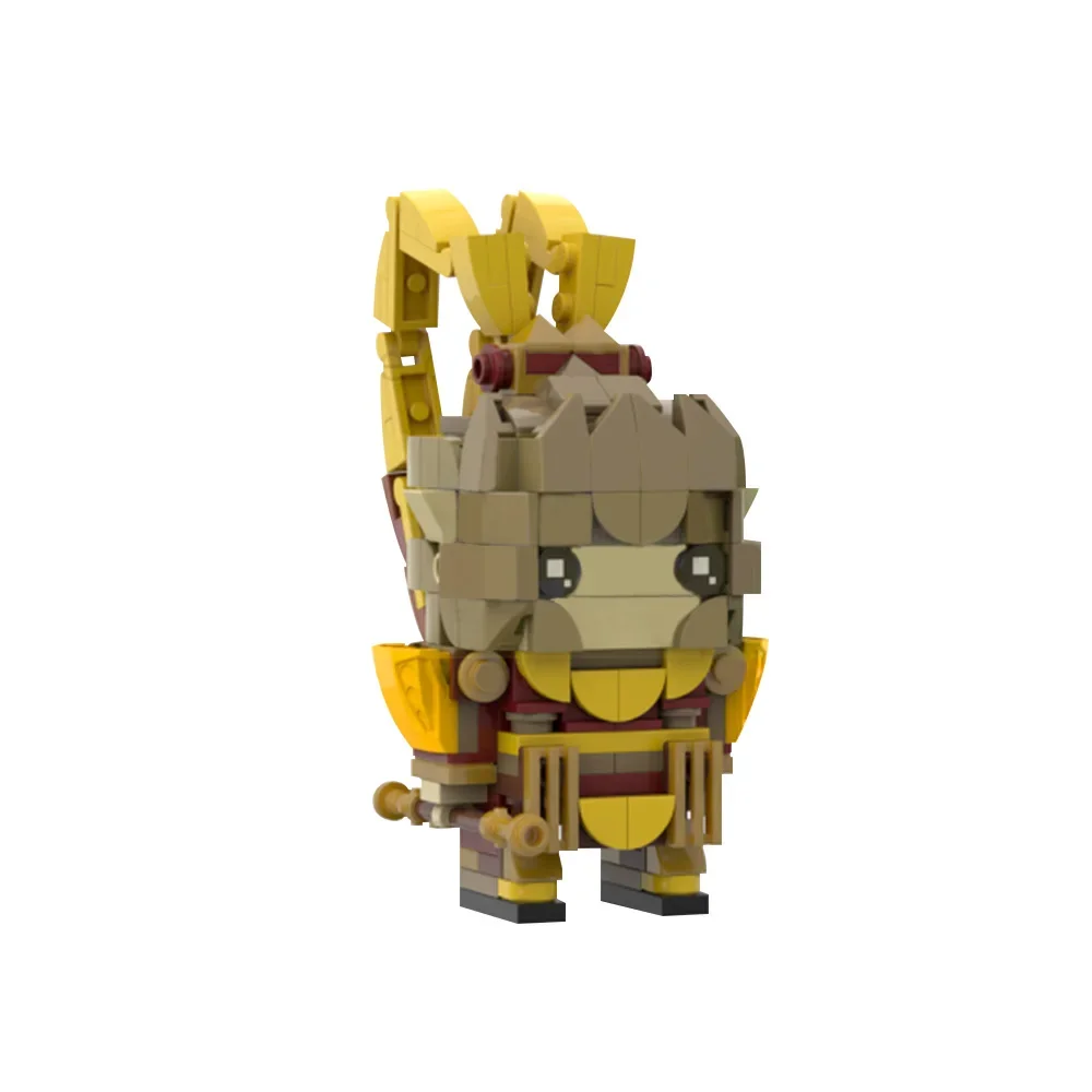 Gobricks moc mito preto wukongs modelo brickheadz blocos de construção clássico jogo quente personagens tijolos brinquedo para crianças presente