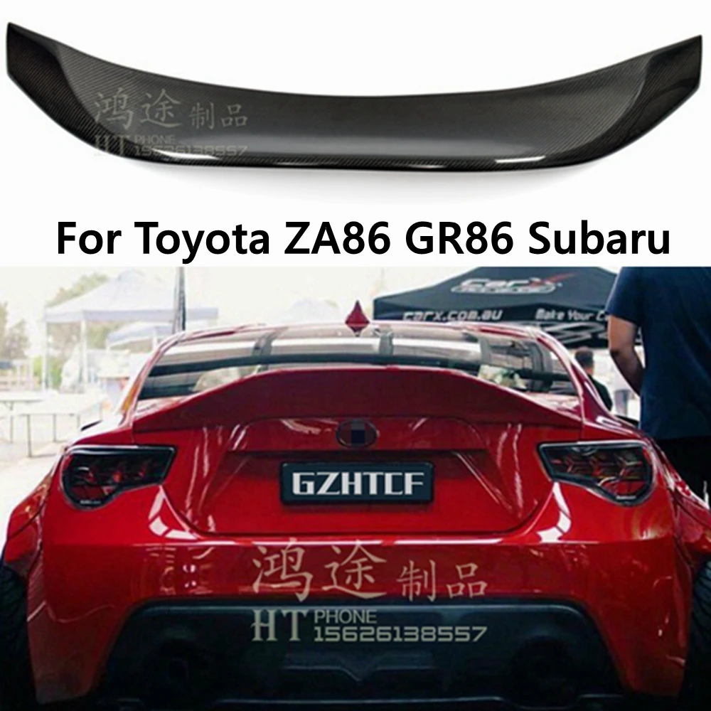 For Toyota ZA86 GR86 For Subaru BRZ 2022 2023 Real Carbon Fiber FRP Spoiler REAR WING TRUNK LIP SPOILERS High Quality