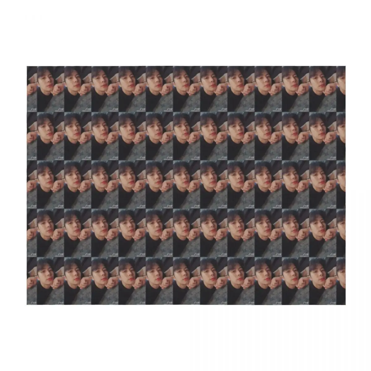 

Jackson Wang Throw Blanket Multi-Purpose Designers Polar Cute Plaid Blankets